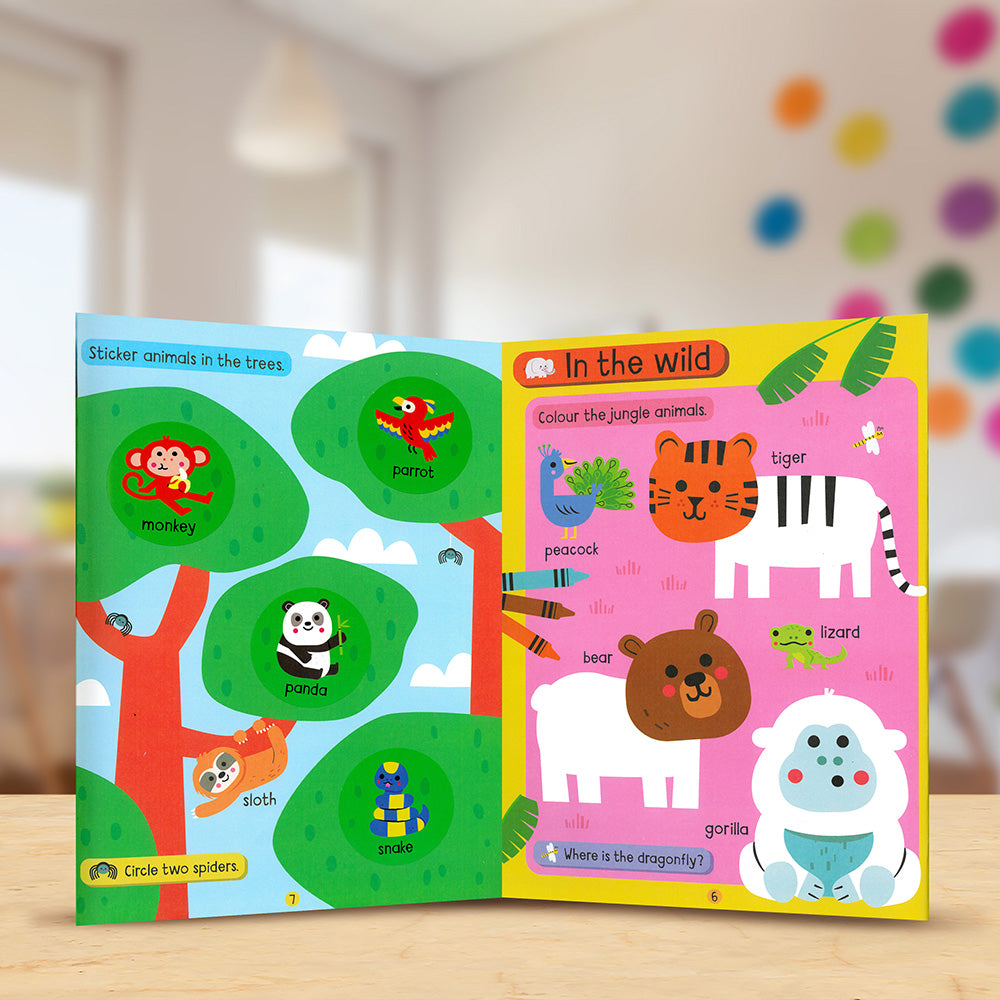 Product image 5 of Big Stickers for Toddler Hands: Animals, a sticker activity book for ages 2+, by Make Believe Ideas.
