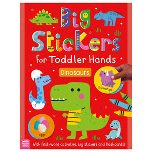 Product image 1 of Big Stickers for Toddler Hands: Dinosaurs, a sticker activity book for ages 2+, by Make Believe Ideas.