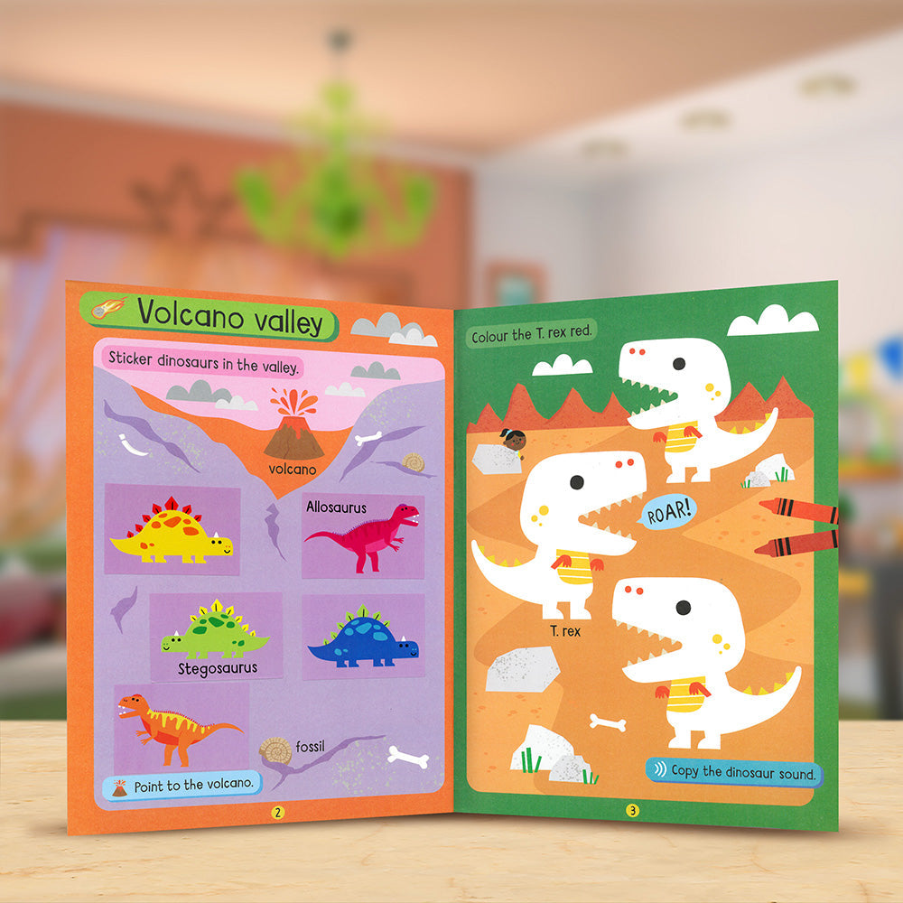 Product image 5 of Big Stickers for Toddler Hands: Dinosaurs, a sticker activity book for ages 2+, by Make Believe Ideas.