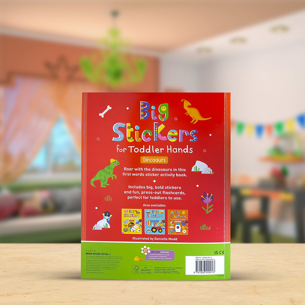 Product image 6 of Big Stickers for Toddler Hands: Dinosaurs, a sticker activity book for ages 2+, by Make Believe Ideas.