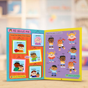Product image 3 of Big Stickers for Toddler Hands: First Words, a sticker activity book for ages 2+, by Make Believe Ideas.