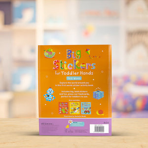 Product image 6 of Big Stickers for Toddler Hands: First Words, a sticker activity book for ages 2+, by Make Believe Ideas.