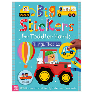Product image 1 of Big Stickers for Toddler Hands: Things That Go, a sticker activity book for ages 2+, by Make Believe Ideas.
