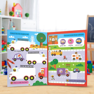 Product image 4 of Big Stickers for Toddler Hands: Things That Go, a sticker activity book for ages 2+, by Make Believe Ideas.