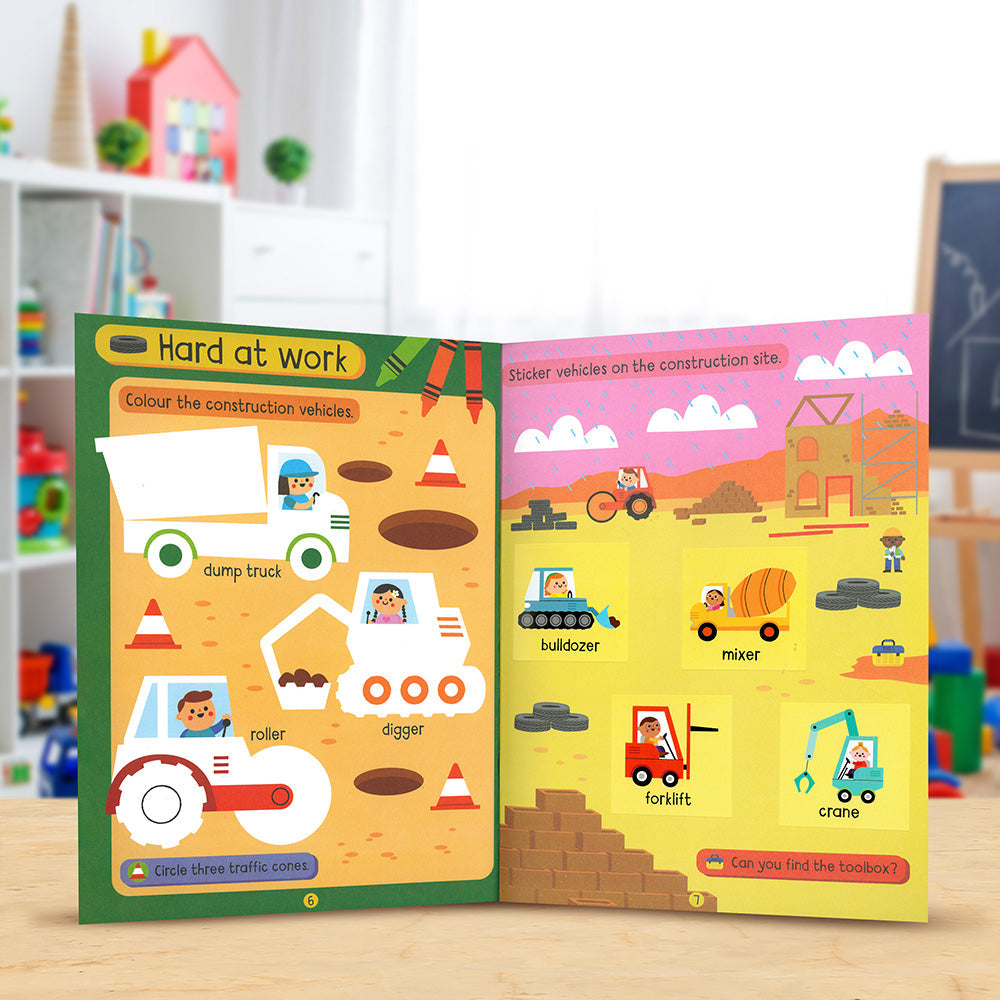 Product image 5 of Big Stickers for Toddler Hands: Things That Go, a sticker activity book for ages 2+, by Make Believe Ideas.