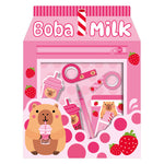 Product image 1 of Boba Capybara Sketchbook Set, a stationery item for ages 3+, by Make Believe Ideas.