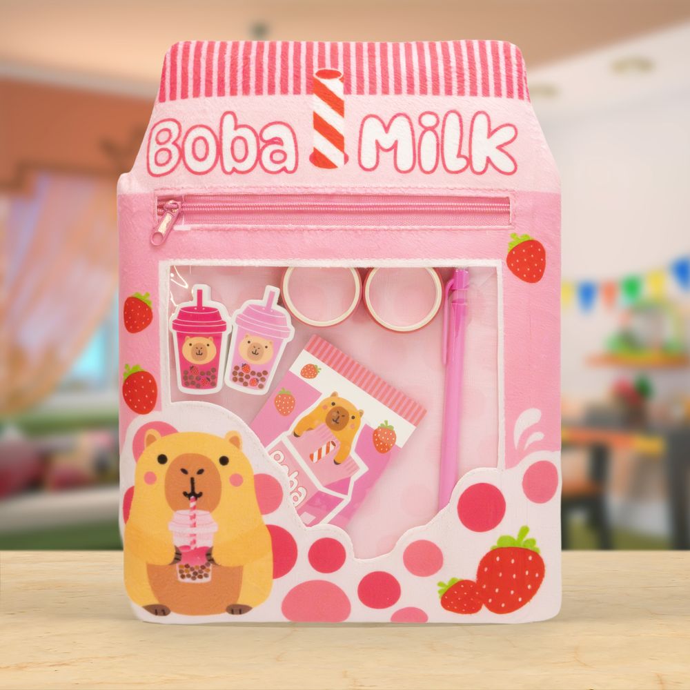 Product image 2 of Boba Capybara Sketchbook Set, a stationery item for ages 3+, by Make Believe Ideas.