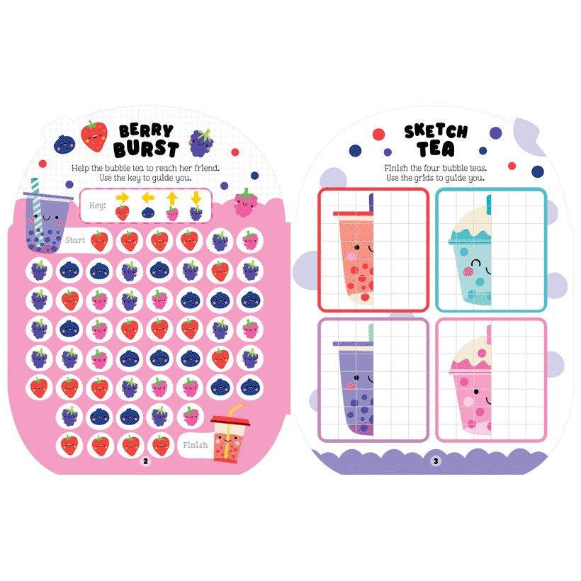 Product image 5 of Bubble Tea Activity Book, a sticker activity book for ages 4+, by Make Believe Ideas.