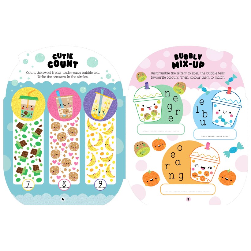 Product image 6 of Bubble Tea Activity Book, a sticker activity book for ages 4+, by Make Believe Ideas.