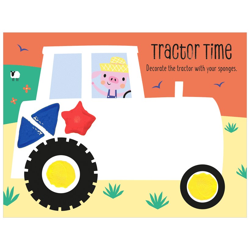Product image 3 of Busy Bees Things That Go Sponge Art, a box set for ages 3+, by Make Believe Ideas.
