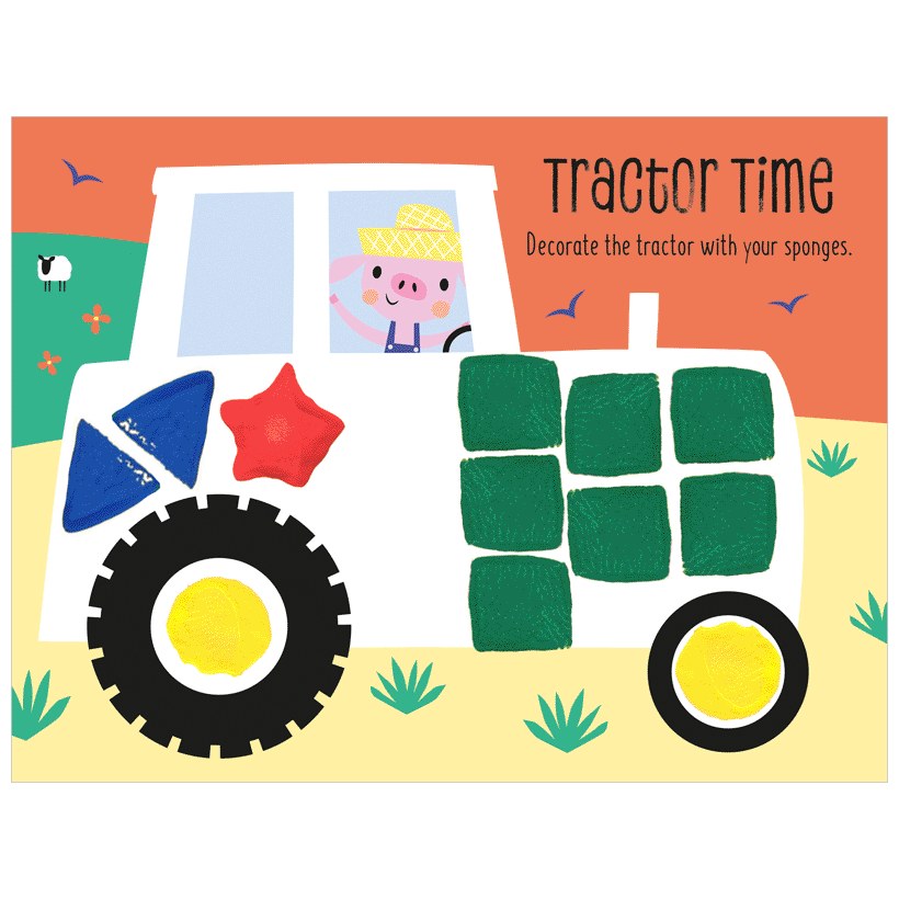 Product image 4 of Busy Bees Things That Go Sponge Art, a box set for ages 3+, by Make Believe Ideas.