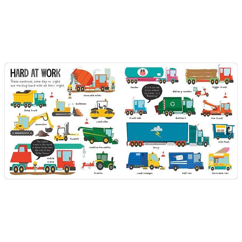 Product image 3 of Busy Book of Things That Go, a board book for ages 0+, by Make Believe Ideas.