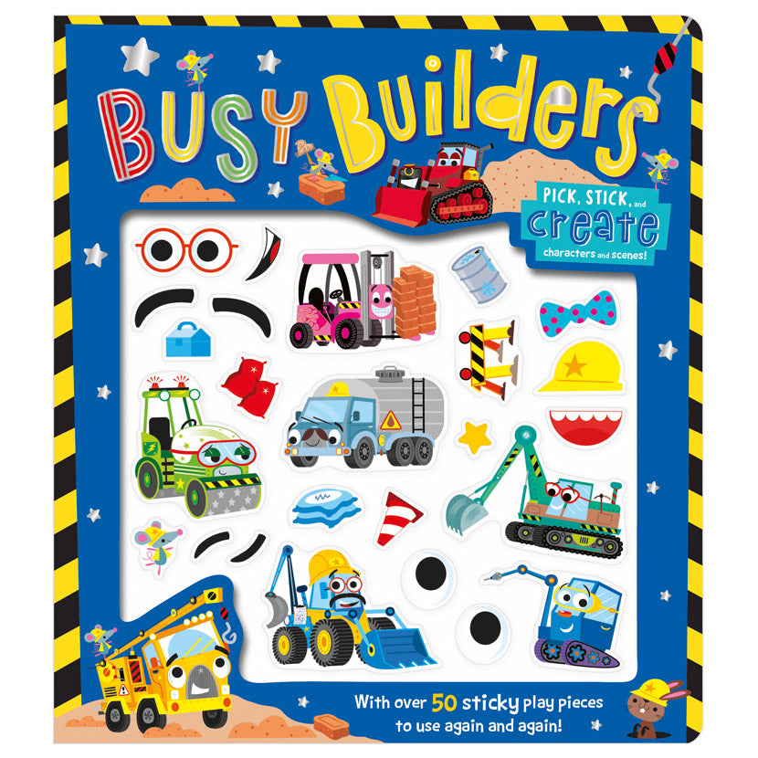 Product image 1 of Busy Builders, a board book for ages 3+, by Make Believe Ideas.