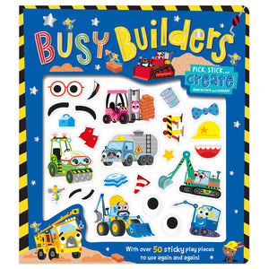 Product image 1 of Busy Builders, a board book for ages 3+, by Make Believe Ideas.