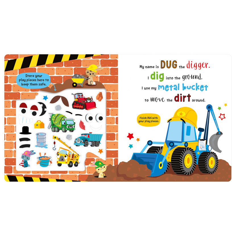 Product image 2 of Busy Builders, a board book for ages 3+, by Make Believe Ideas.