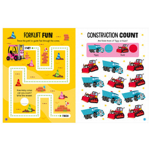 Product image 2 of Busy Diggers, a sticker activity book for ages 4+, by Make Believe Ideas.