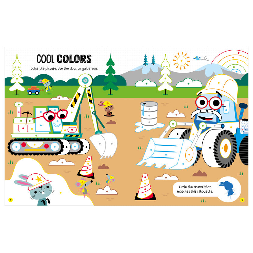 Product image 3 of Busy Diggers, a sticker activity book for ages 4+, by Make Believe Ideas.