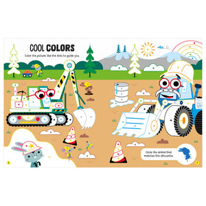 Product image 3 of Busy Diggers, a sticker activity book for ages 4+, by Make Believe Ideas.