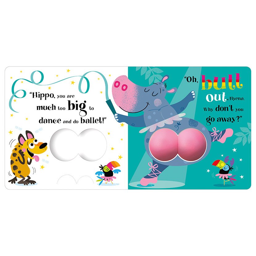 Product image 2 of Butt Out!, a board book for ages 3+, by Make Believe Ideas.
