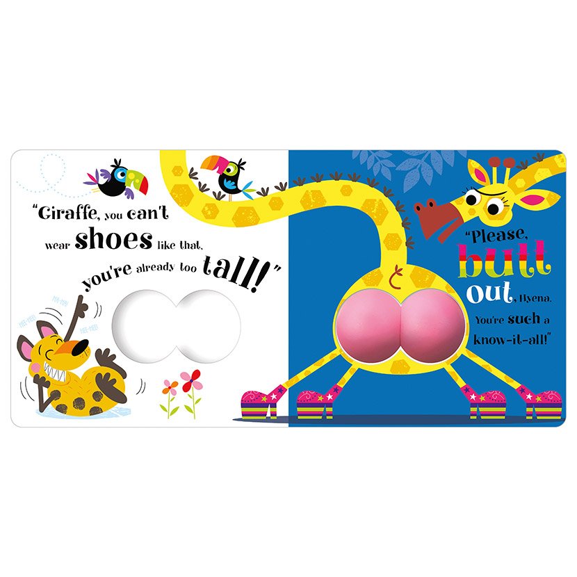Product image 3 of Butt Out!, a board book for ages 3+, by Make Believe Ideas.