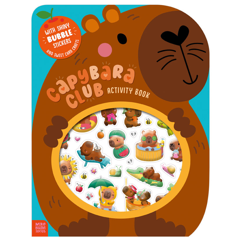 Product image 1 of Capybara Club Activity Book, a sticker activity book for ages 4+, by Make Believe Ideas.