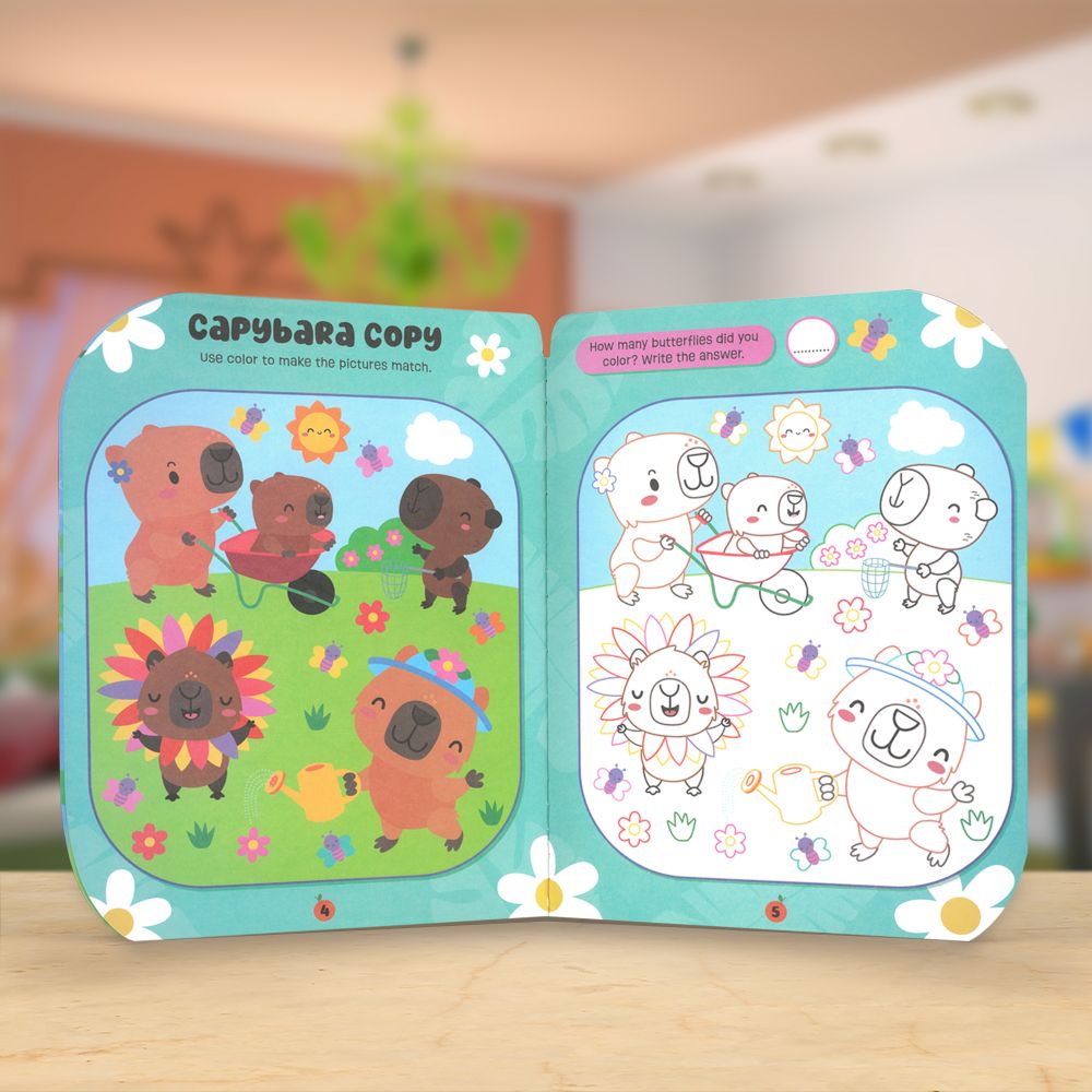 Product image 4 of Capybara Club Activity Book, a sticker activity book for ages 4+, by Make Believe Ideas.