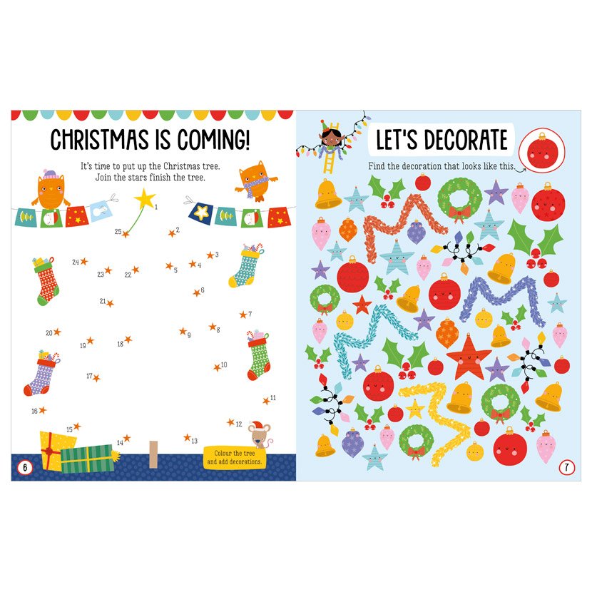 Product image 2 of Christmas Felt Stickers Activity Book, a sticker activity book for ages 3+, by Make Believe Ideas.