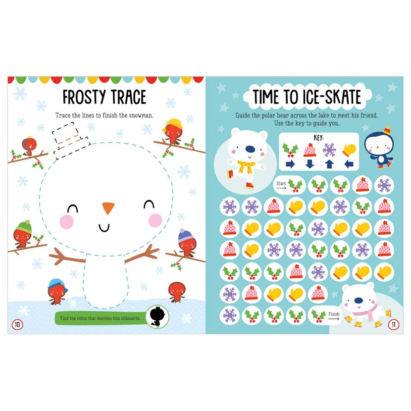 Product image 3 of Christmas Felt Stickers Activity Book, a sticker activity book for ages 3+, by Make Believe Ideas.