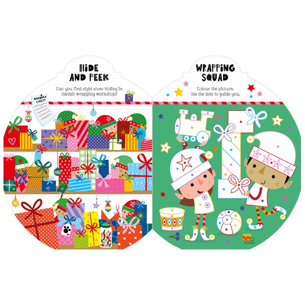 Product image 2 of Christmas Magic Activity Book, a sticker activity book for ages 4+, by Make Believe Ideas.