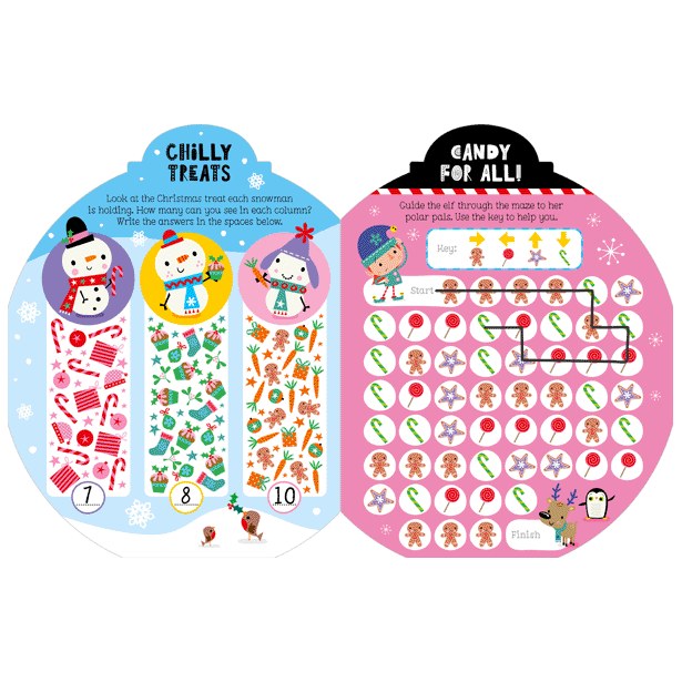 Product image 11 of Christmas Magic Activity Book, a sticker activity book for ages 4+, by Make Believe Ideas.