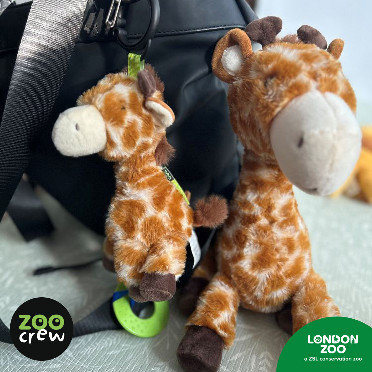 Product image 5 of Clip & Go Giraffe, a plush toy for ages 0+, by Make Believe Ideas.