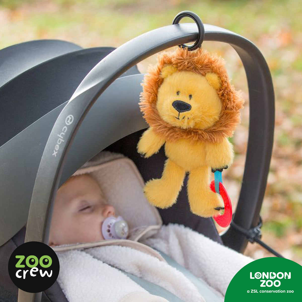Product image 4 of Clip & Go Lion, a plush toy for ages 0+, by Make Believe Ideas.