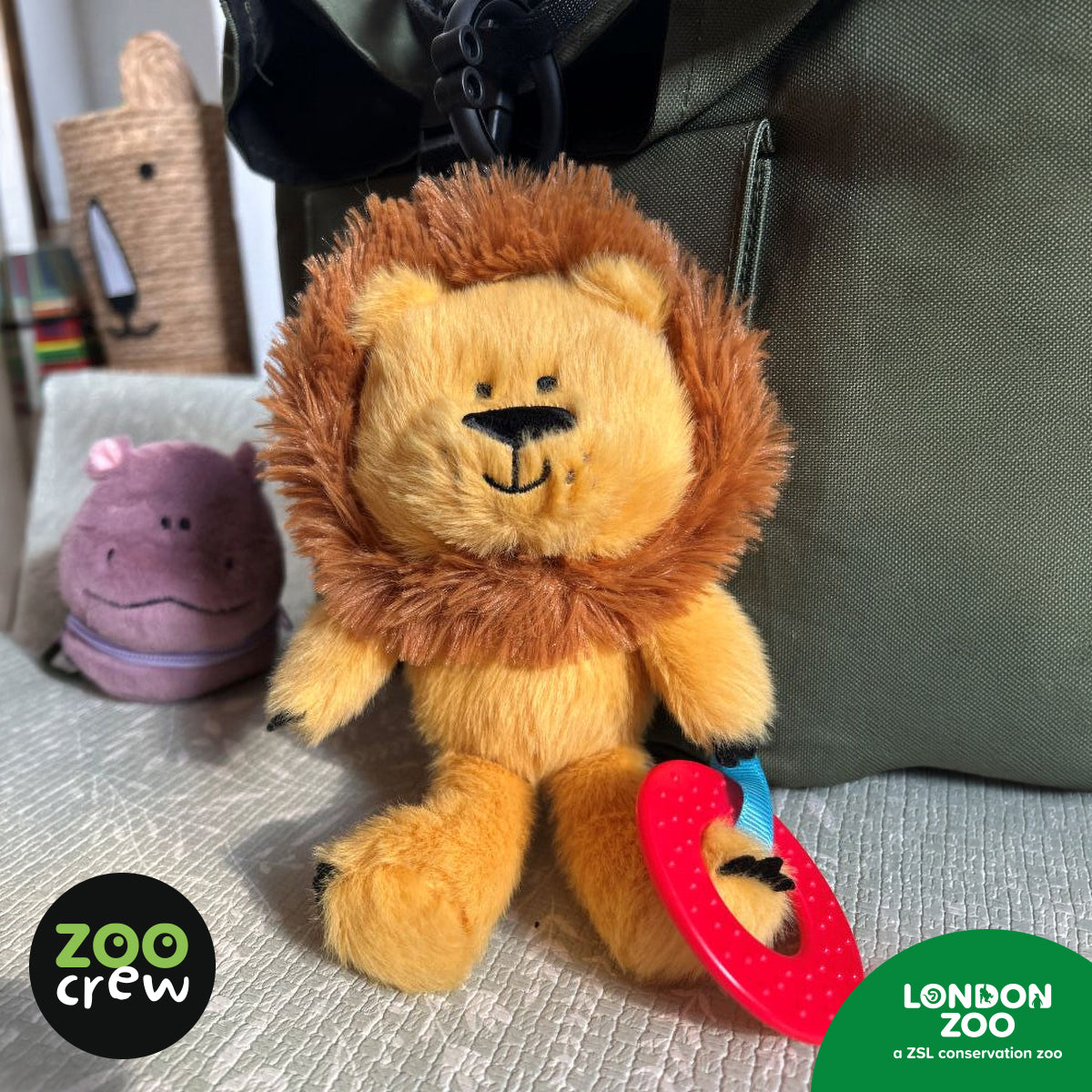 Product image 6 of Clip & Go Lion, a plush toy for ages 0+, by Make Believe Ideas.