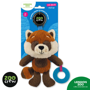Product image 1 of Clip & Go Red Panda, a plush toy for ages 0+, by Make Believe Ideas.