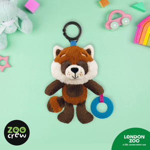 Product image 2 of Clip & Go Red Panda, a plush toy for ages 0+, by Make Believe Ideas.