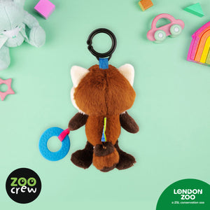 Product image 3 of Clip & Go Red Panda, a plush toy for ages 0+, by Make Believe Ideas.