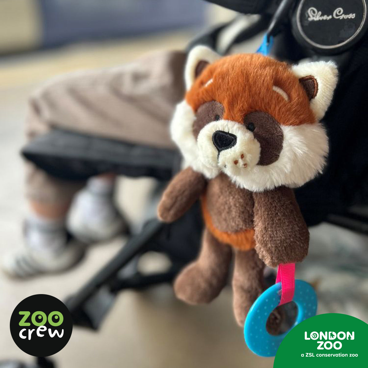 Product image 4 of Clip & Go Red Panda, a plush toy for ages 0+, by Make Believe Ideas.