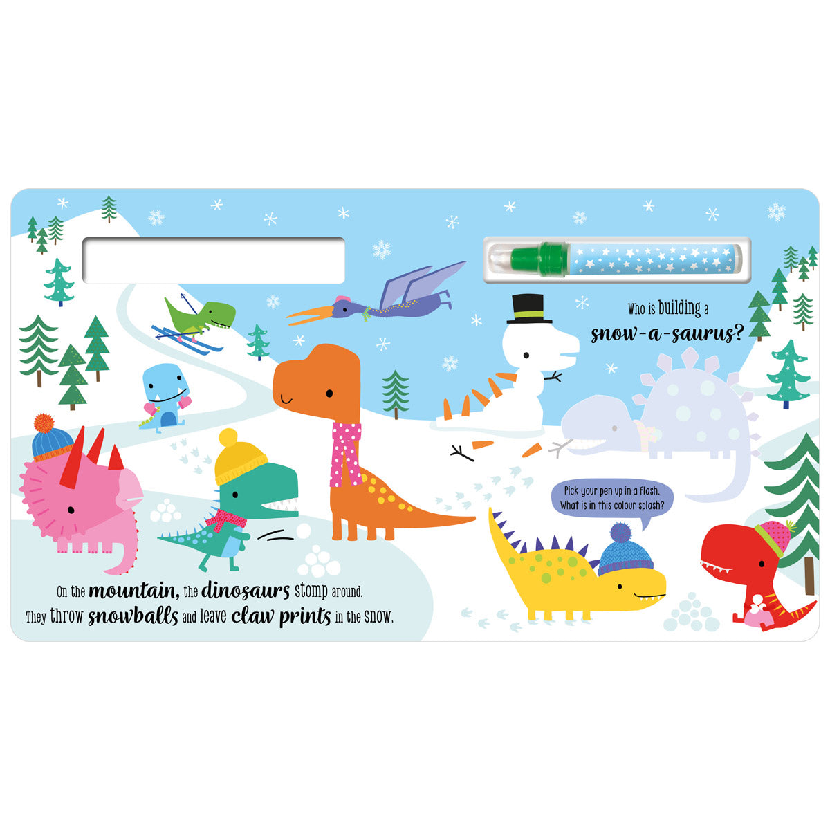 Product image 2 of Colour Splash Dinosaur Magic, a sticker activity book for ages 3+, by Make Believe Ideas.