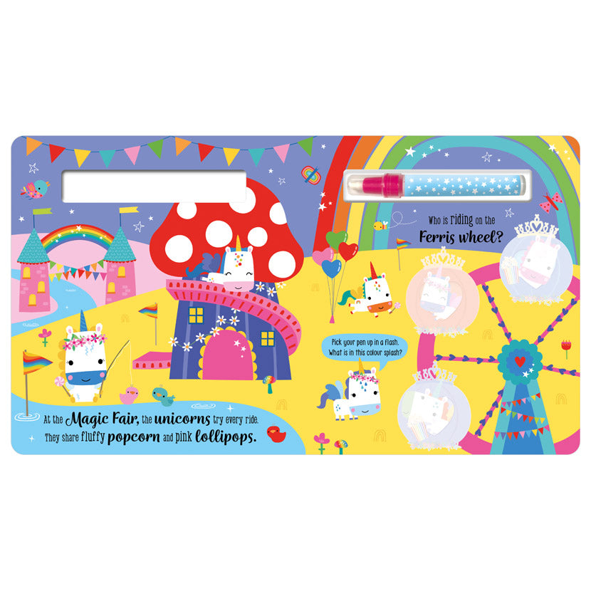 Product image 3 of Colour Splash Unicorn Magic, a sticker activity book for ages 3+, by Make Believe Ideas.