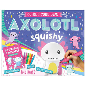 Product image 1 of Colour Your Own Axolotl Squishy, a box set for ages 3+, by Make Believe Ideas.