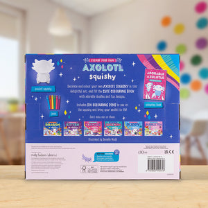 Product image 6 of Colour Your Own Axolotl Squishy, a box set for ages 3+, by Make Believe Ideas.