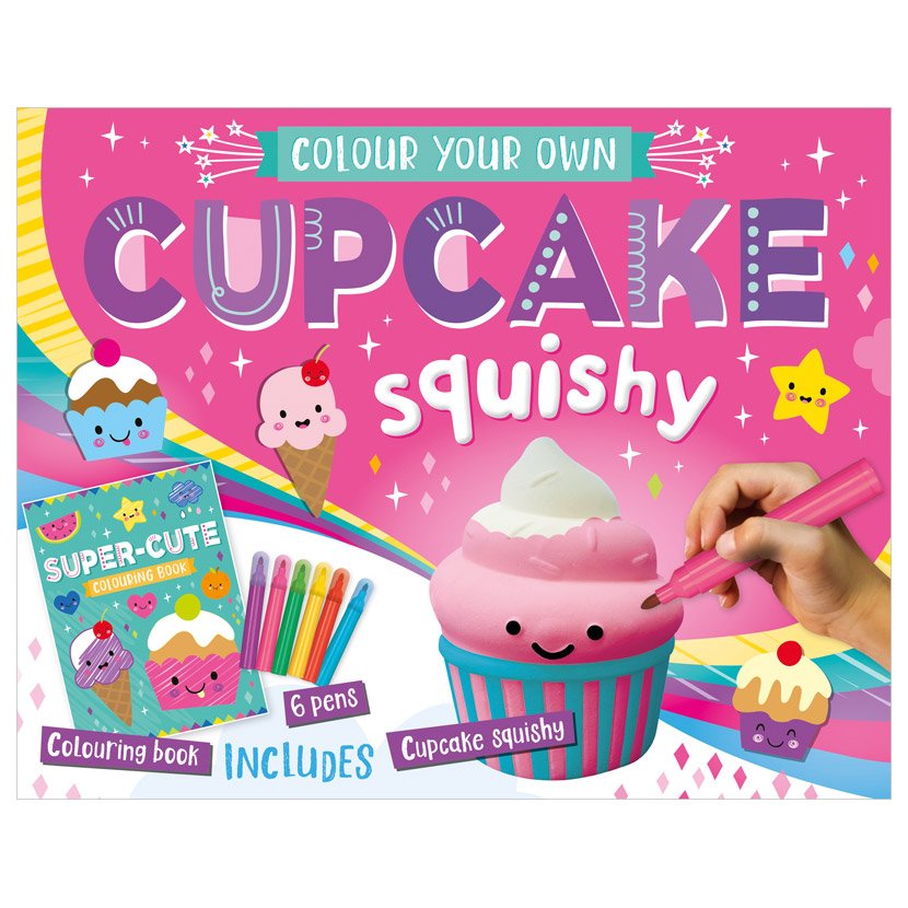 Product image 1 of Colour Your Own Cupcake Squishy, a box set for ages 3+, by Make Believe Ideas.