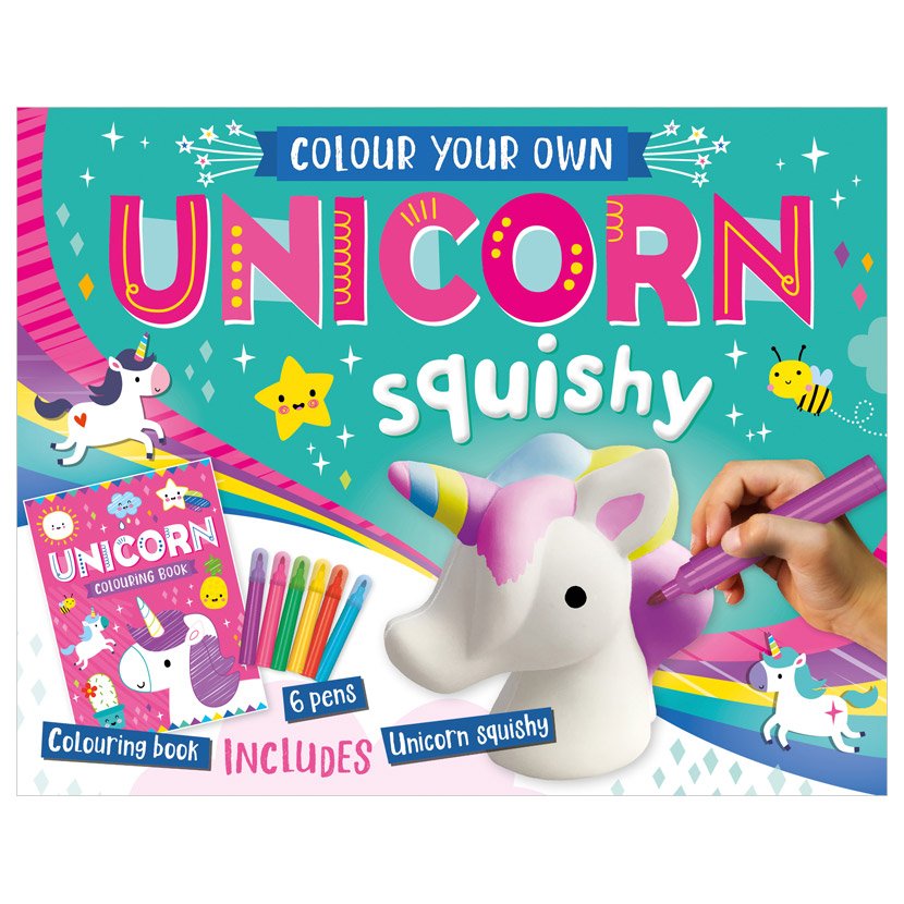 Product image 1 of Colour Your Own Unicorn Squishy, a box set for ages 3+, by Make Believe Ideas.