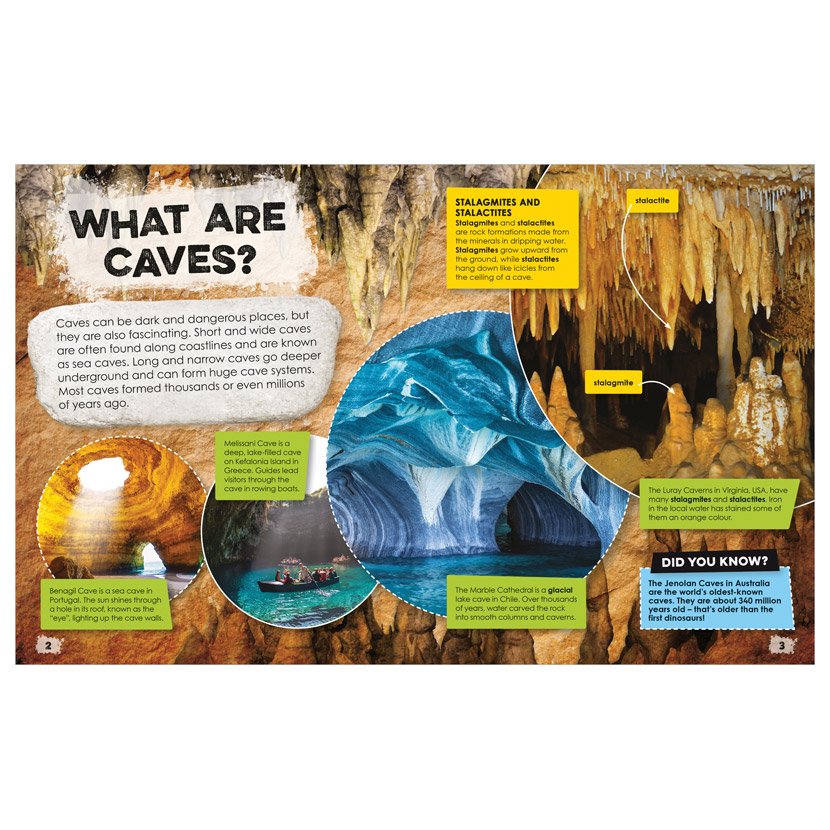 Product image 2 of Cool Caves, a non-fiction book for ages 5+, by Make Believe Ideas.