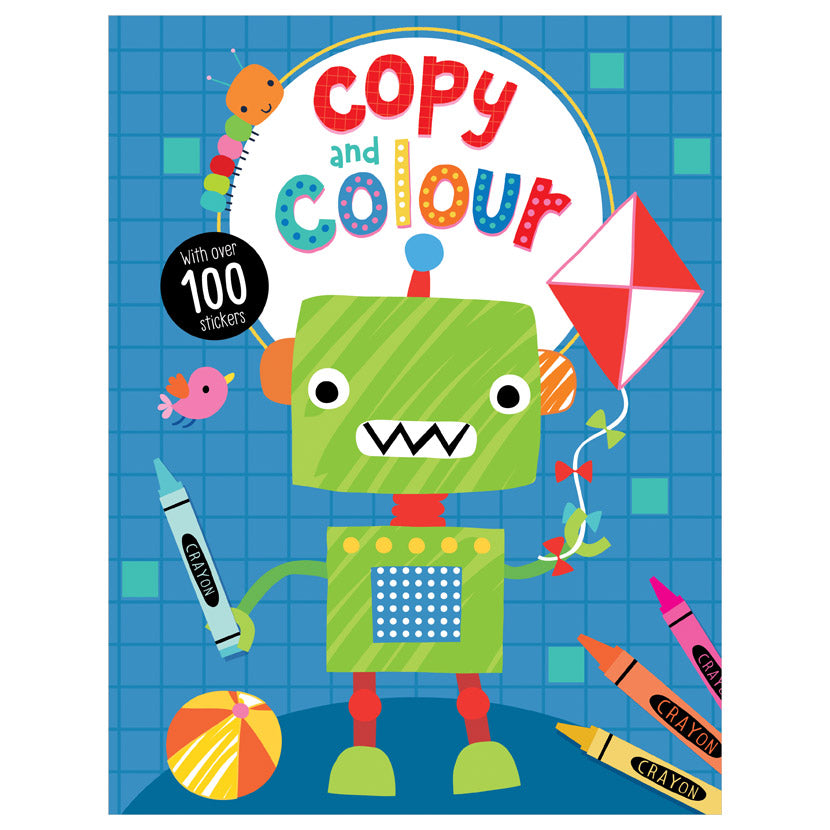 Product image 1 of Copy and Colour, a colouring book for ages 3+, by Make Believe Ideas.