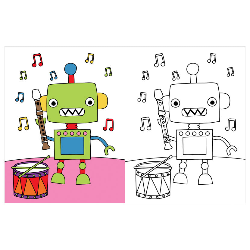 Product image 2 of Copy and Colour, a colouring book for ages 3+, by Make Believe Ideas.