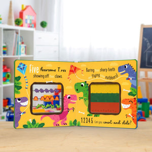 Product image 5 of Count and Slide Dinosaurs, a board book for ages 3+, by Make Believe Ideas.
