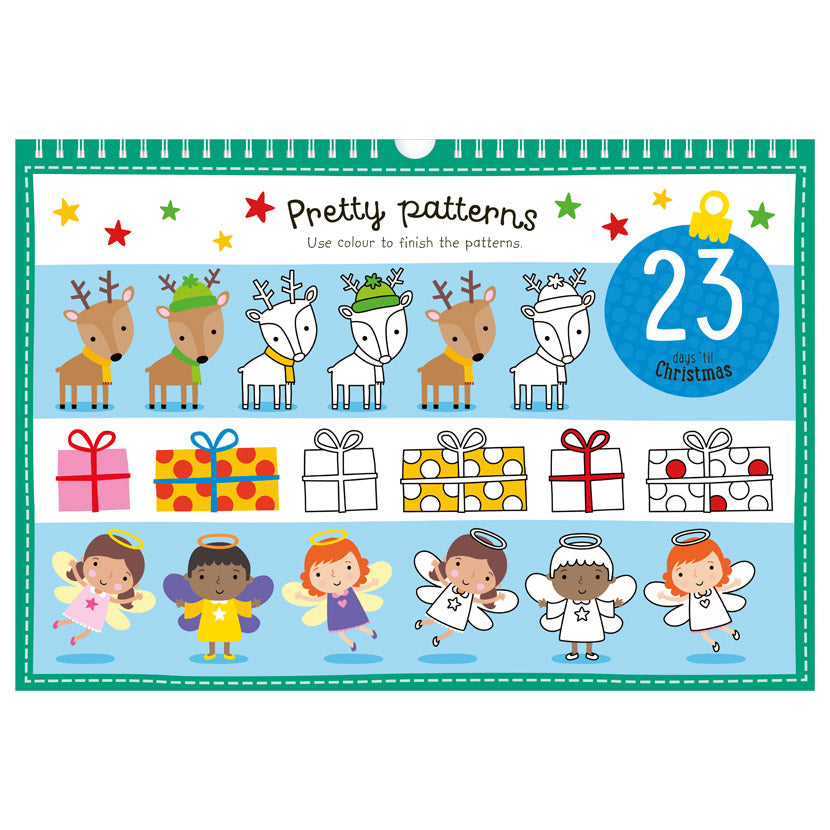 Product image 2 of Countdown to Christmas (Blue 2022), a sticker activity book for ages 4+, by Make Believe Ideas.