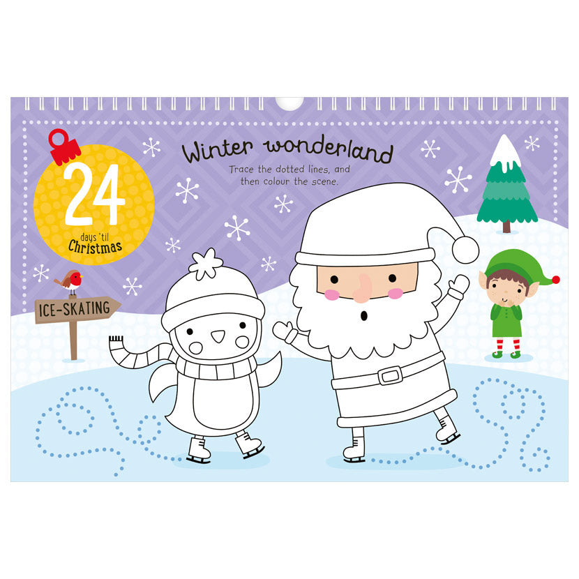 Product image 3 of Countdown to Christmas (Blue 2022), a sticker activity book for ages 4+, by Make Believe Ideas.