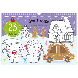 Product image 2 of Countdown to Christmas (Green 2022), a sticker activity book for ages 4+, by Make Believe Ideas.